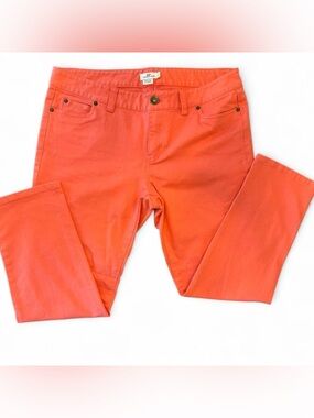 Vineyard Vines Wide Leg Jeans | Coral/Salmon | Size 12 | Cotton Stretch